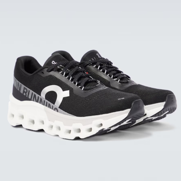 "Black and White On Women's Cloudmonster 2 Running Shoes For Women - Picture 3 of 6